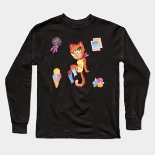 Pride cat: pan sexual Long Sleeve T-Shirt